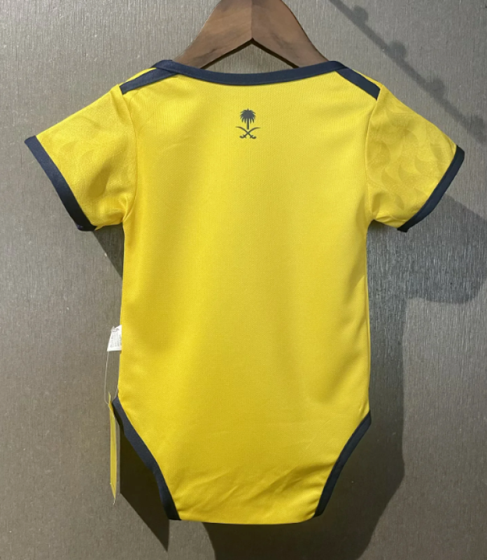 Body Bebê Infantil Al Nassr Home 25/26 Unissex - Amarelo