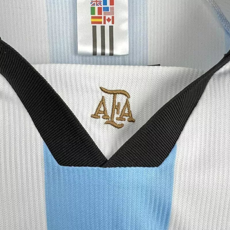 Argentina Retro Home 1998 Manga Longa - Azul e Branca