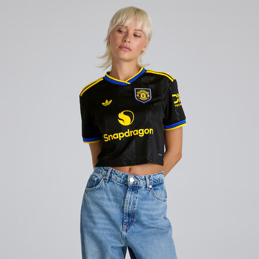 Manchester United Third 25/26 Feminina Adidas - Preto