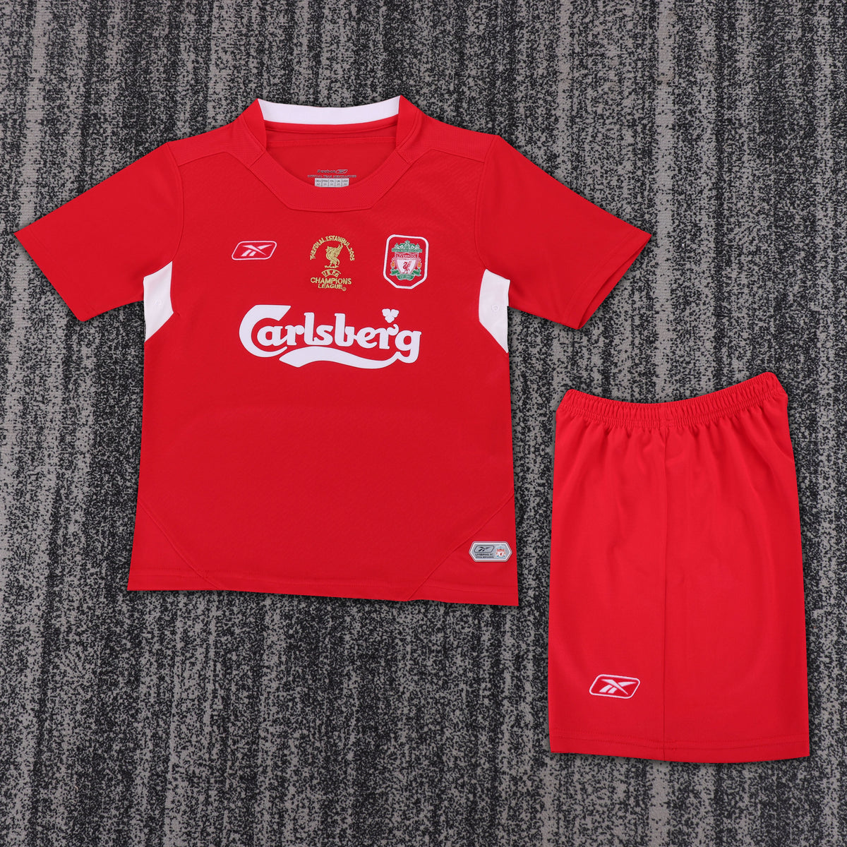 Kit Infantil Liverpool Home Retrô 05/06  - Vermelha