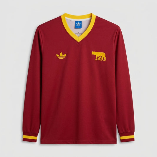 Roma Edição Especial 100th 26/27 Manga Longa Adidas - Vermelho