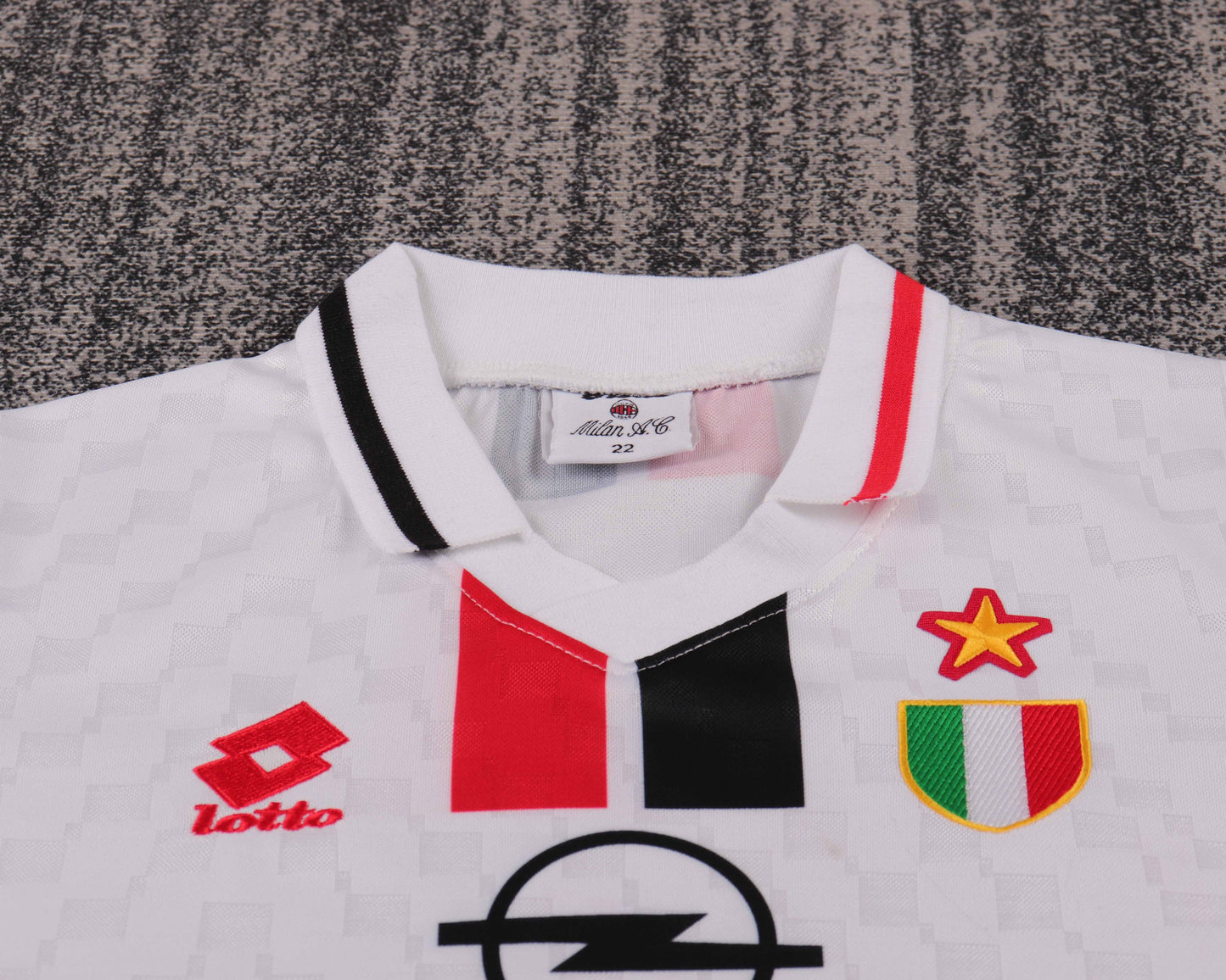 Kit Infantil Milan Away Retrô 96/97 - Branca