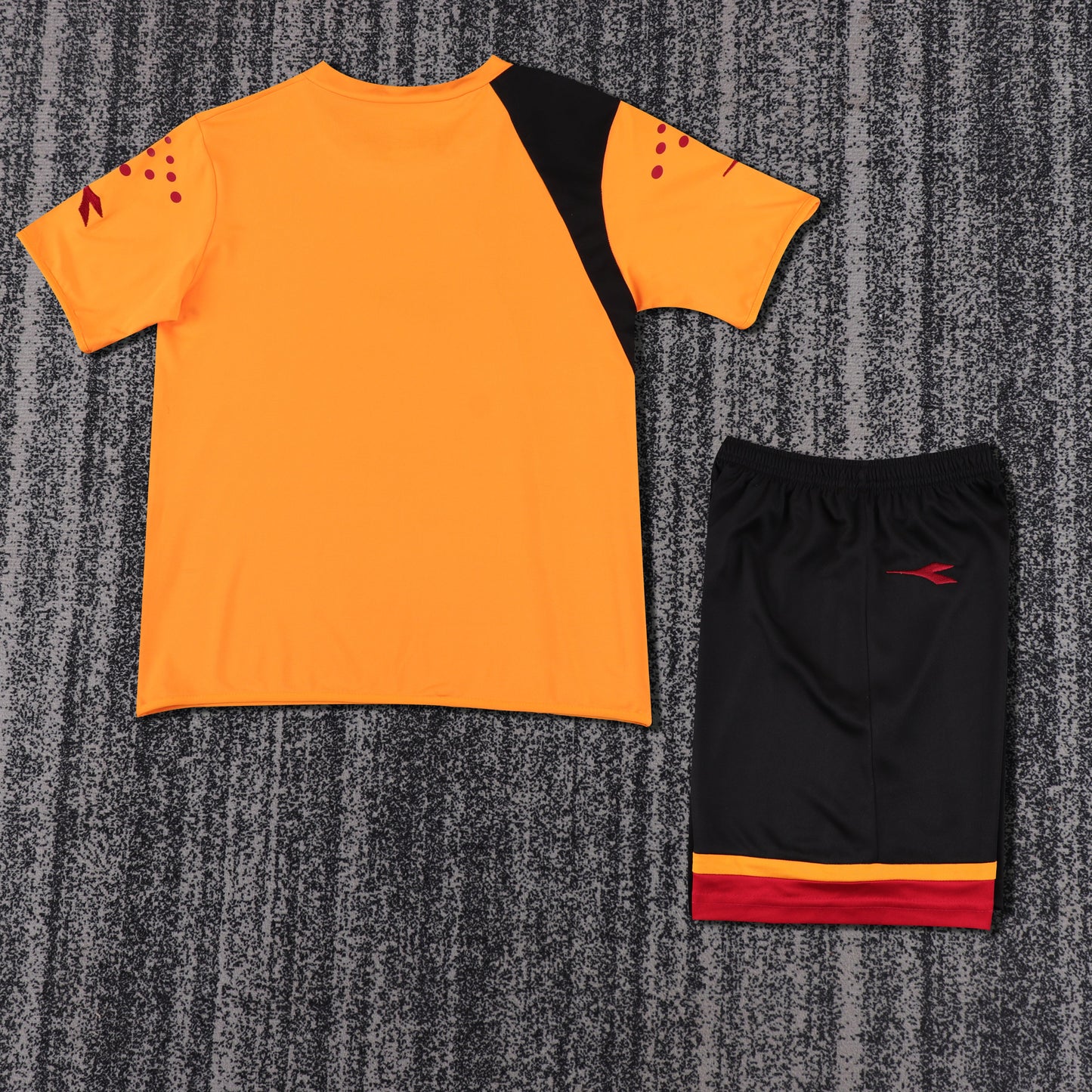 Kit Infantil Roma Away Retrô 05/06 Diadora - Laranja