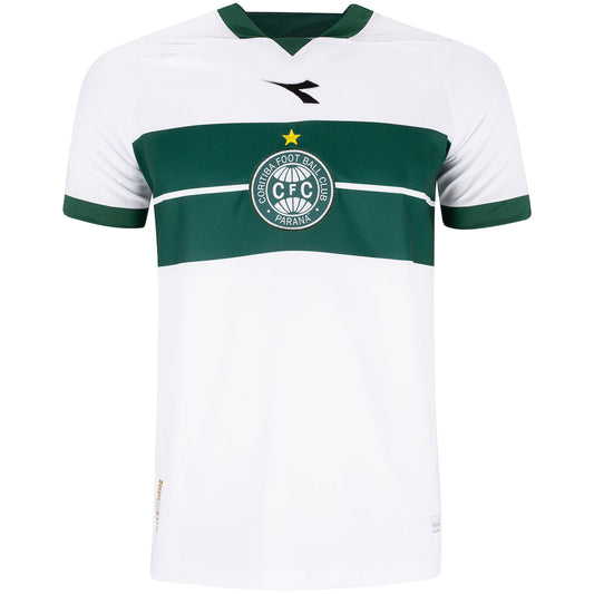 Coritiba Home 25/26 Diadora Masculino -  Branco e Verde
