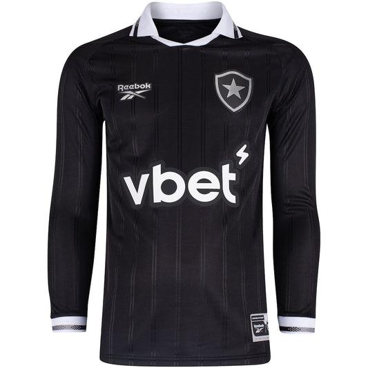 Botafogo Away 25/26 Manga Longa Reebok  - Preta