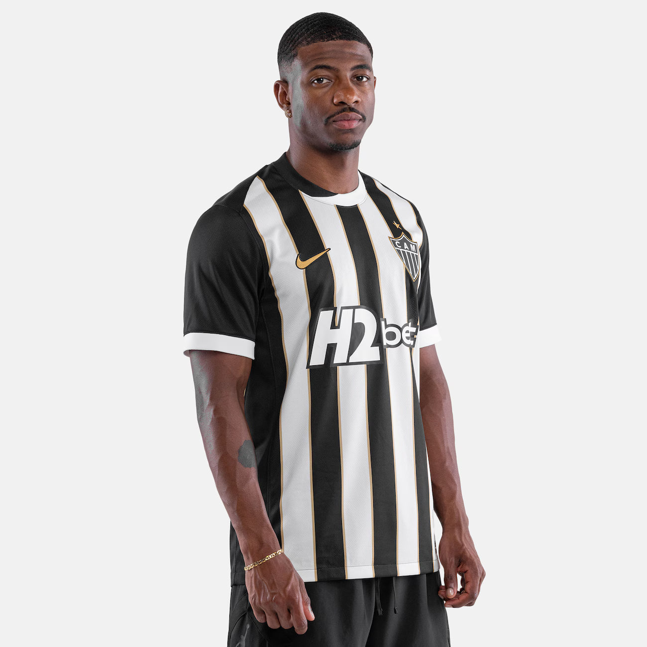 Atlético Mineiro Home 26/27 Nike Torcedor Masculino - Branca e Preta