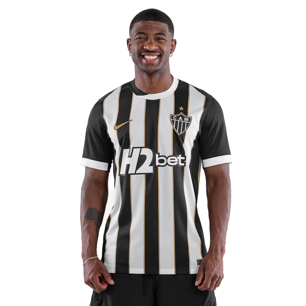 Atlético Mineiro Home 26/27 Nike Torcedor Masculino - Branca e Preta