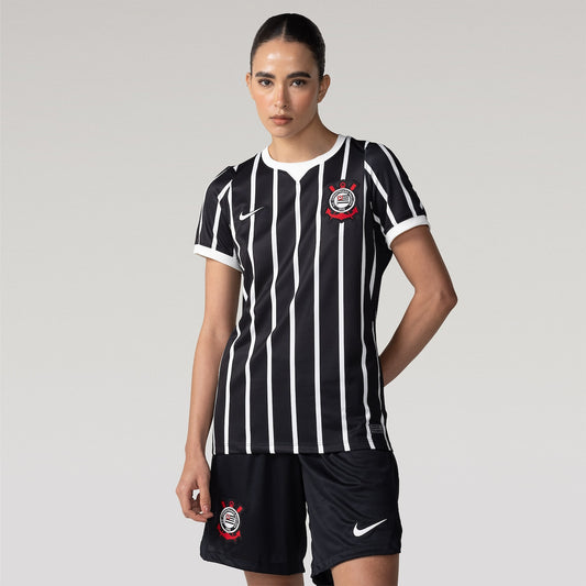 Corinthians Away 26/27 Nike Feminina - Preta e Branca