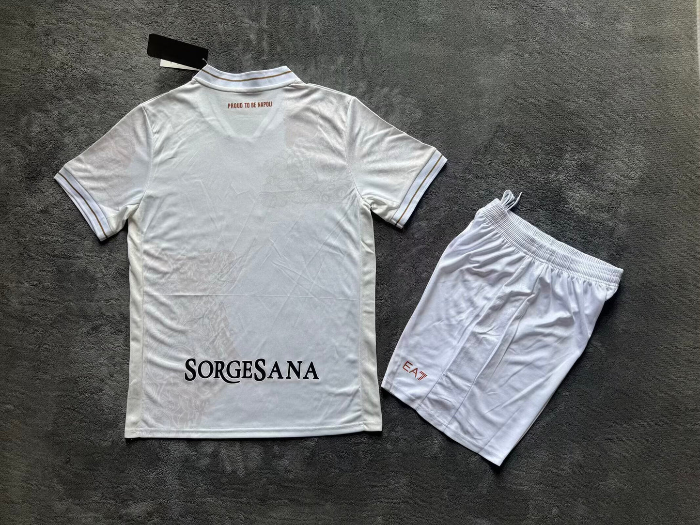 Kit Infantil Napoli Away 25/26 - Branco