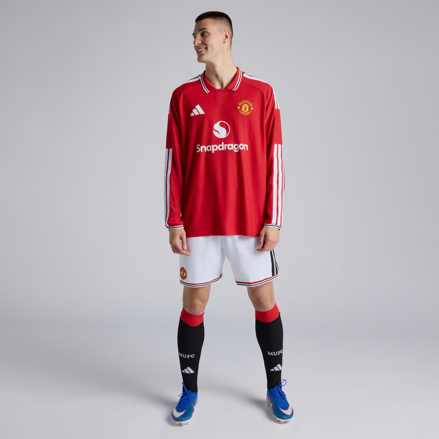 Manchester United Home Manga Longa 26/27 Jogador Adidas - Vermelho