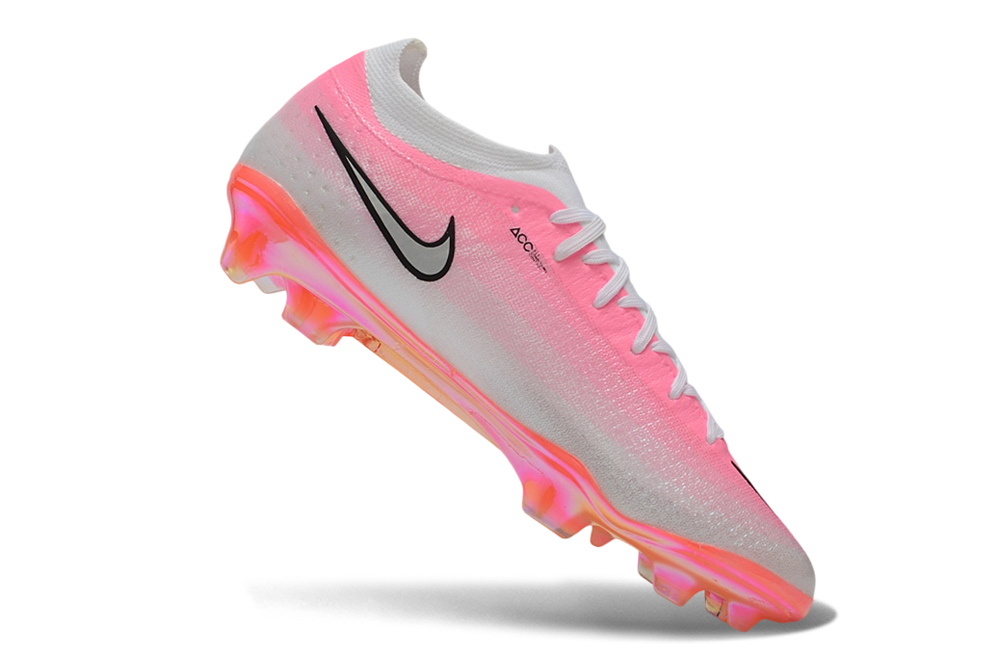 Chuteira Campo Nike Air Zoom Mercurial Vapor 17 Elite FG - Rosa e Branco