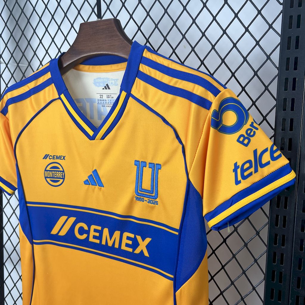 Kit Infantil Tigres Home 25/26 - Amarelo e Azul