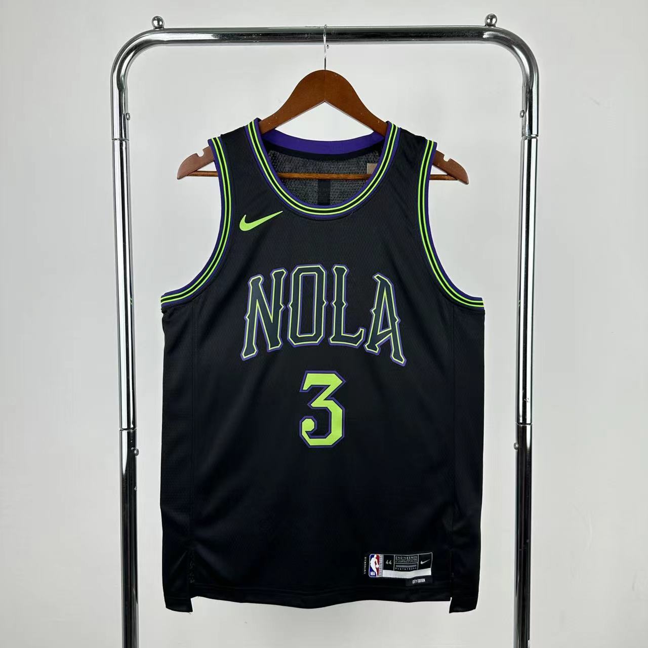 Regata New Orleans Pelicans Masculina - Preto