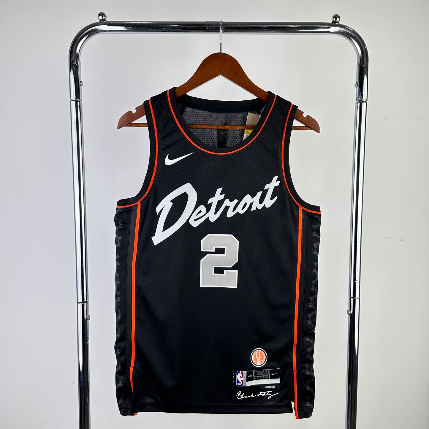 Regata Detroit Pistons Masculina - Preta