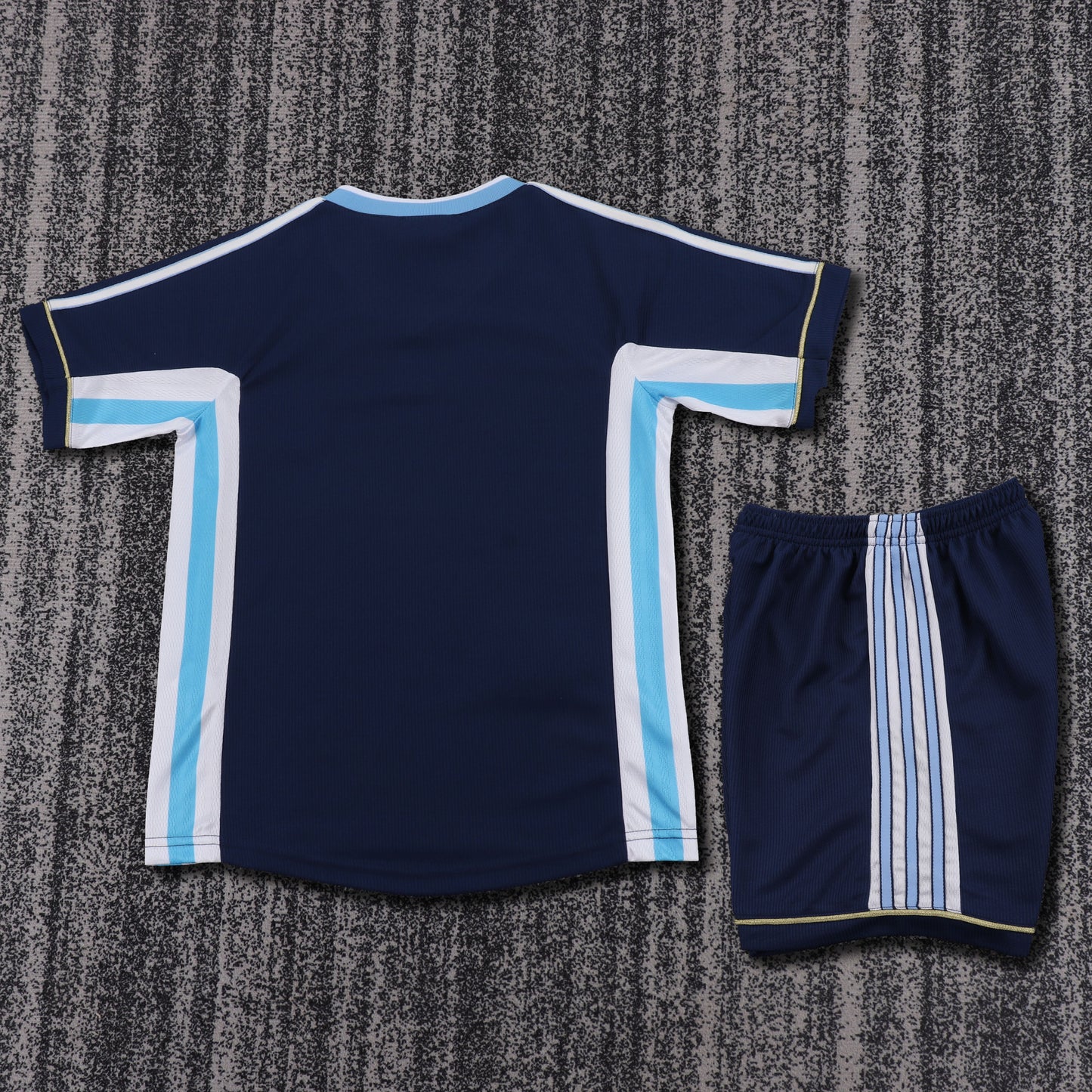 Kit Infantil Argentina Retro Away 1998 - Azul