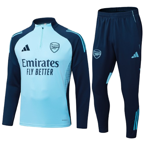 Kit Treino Infantil Agasalho + Calça Arsenal - Azul Claro
