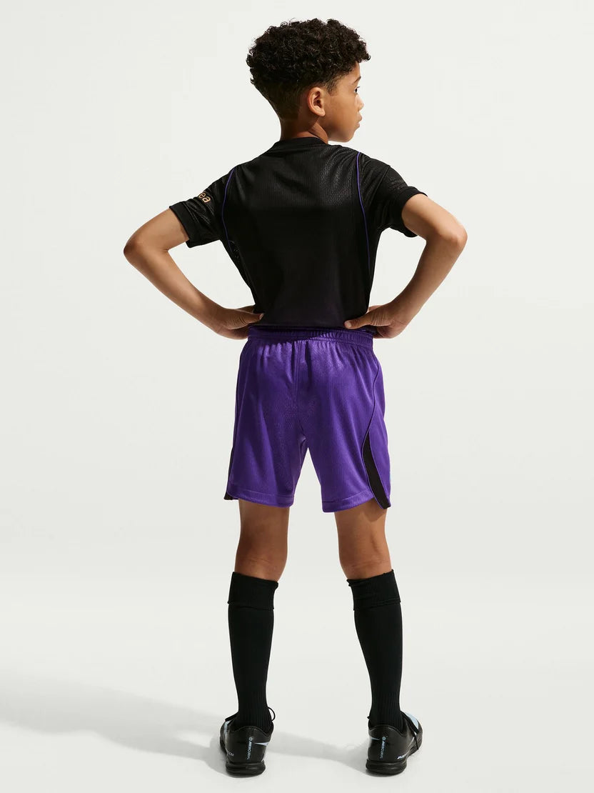 Kit Infantil Barcelona Away 26/27 - Roxa e Preta