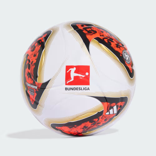 Bola Bundesliga 26/27 Adidas - Branca e Vermelha