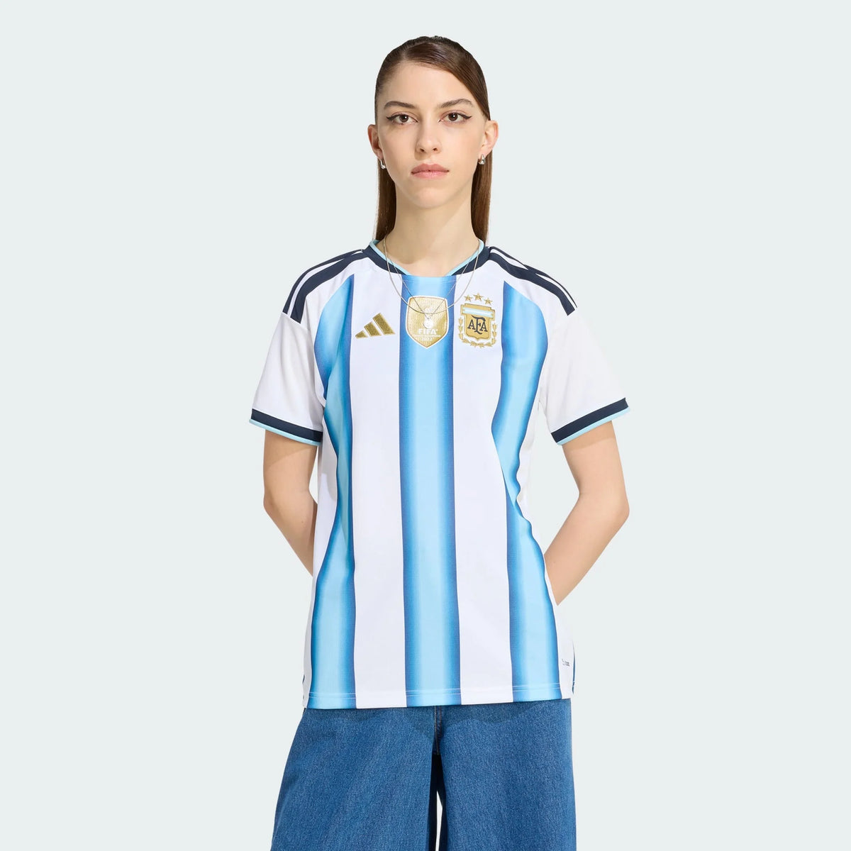 Argentina Home 26/27 Feminino Torcedor Adidas - Branca e Azul