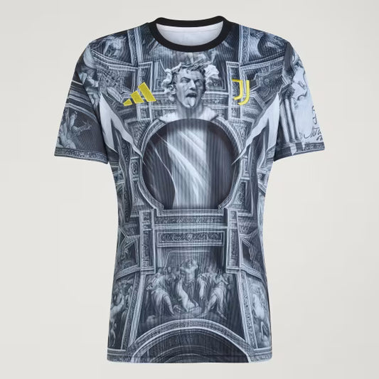 Juventus Pré Jogo 25/26 Torcedor Adidas  - Cinza