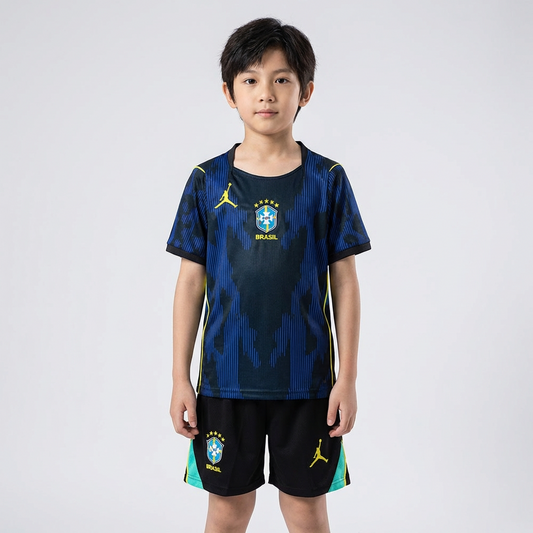 Kit Infantil Brasil Away 26/27 - Azul