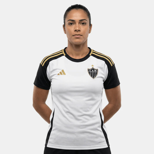 Atlético Mineiro Away 25/26 Adidas Feminina - Branca