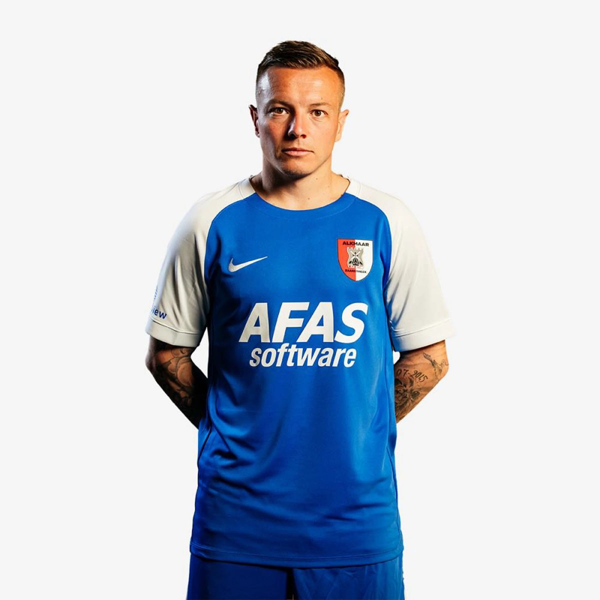 AZ Alkmaar Away 26/27 Torcedor Nike Masculina - Azul e Branco