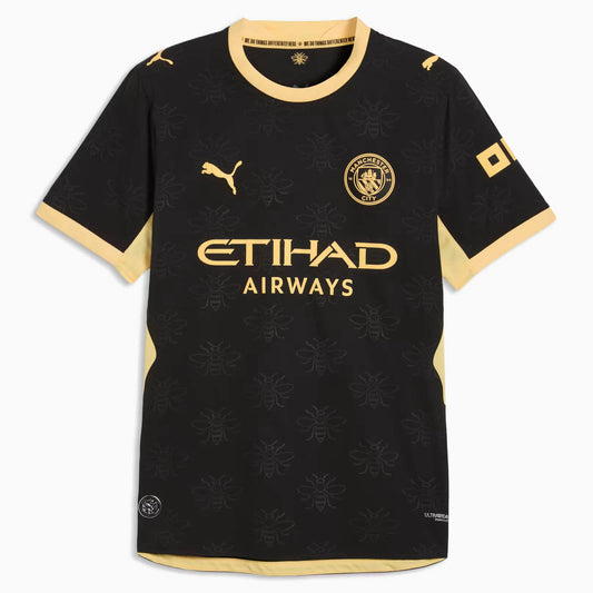 Manchester City Away 26/27 Torcedor Puma - Preto e Dourada
