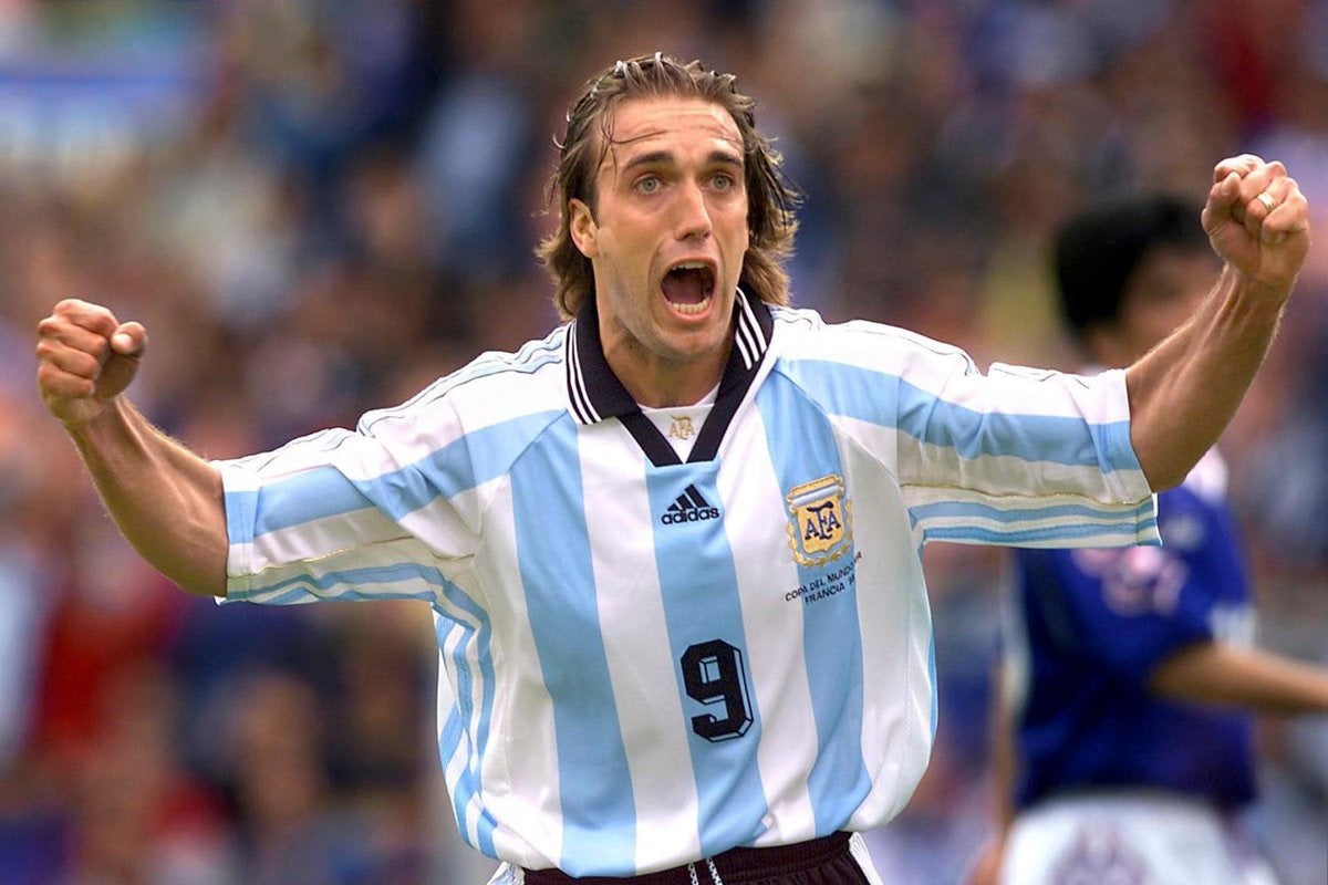 Argentina Retro Home 1998 Manga Longa - Azul e Branca