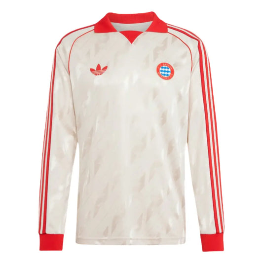Bayern de Munique Originals Manga Longa 25/26 Torcedor Adidas - Bege