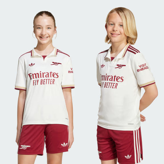 Kit Infantil Arsenal Third 25/26 - Branco