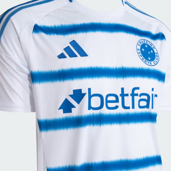 Cruzeiro Away 25/26 Adidas Torcedor Masculino - Branco e Azul