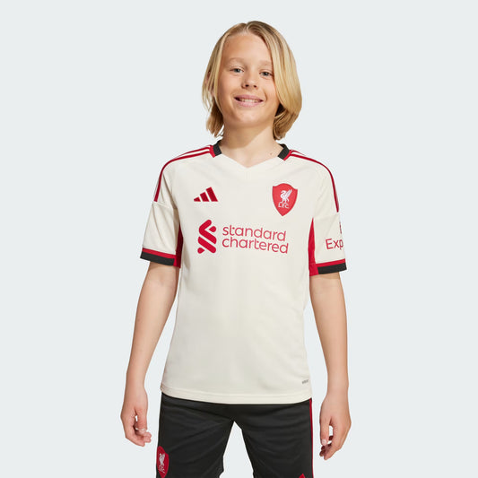 Kit Infantil Liverpool Away 25/26 - Bege