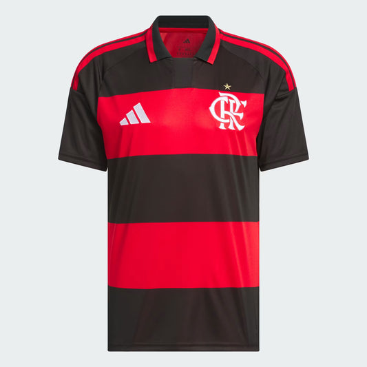 Flamengo Home 26/27 Torcedor Adidas Masculina - Vermelho e Preto