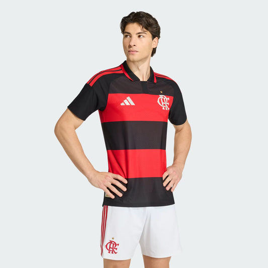 Flamengo Home 26/27 Jogador Adidas Masculina - Vermelho e Preto
