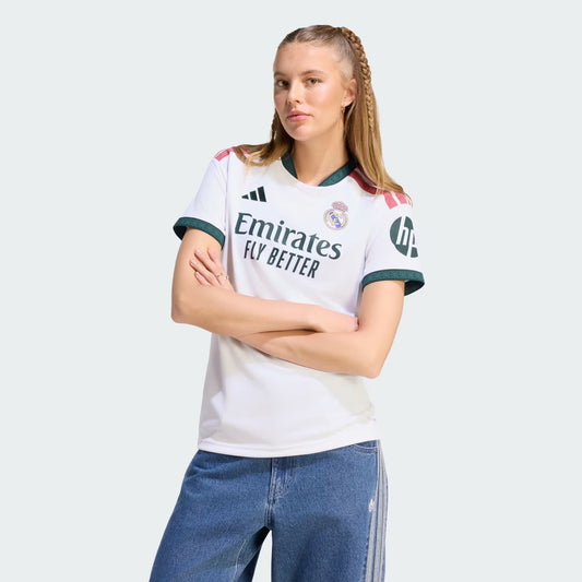 Real Madrid Home 26/27 Feminina Adidas  - Branca