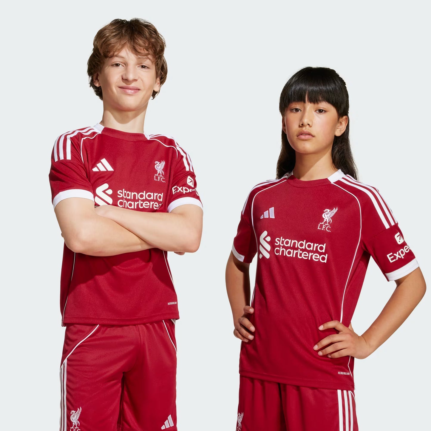 Kit Infantil Liverpool Home 25/26 - Vermelho