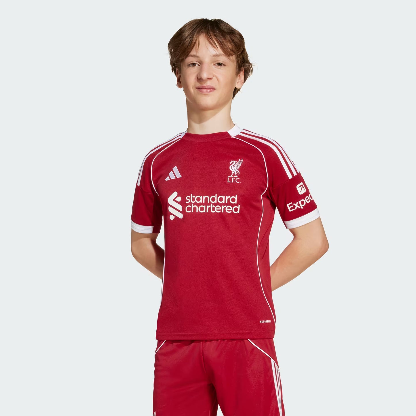 Kit Infantil Liverpool Home 25/26 - Vermelho