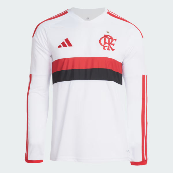 Flamengo Away 26/27 Manga Longa Torcedor Adidas Masculino - Branca