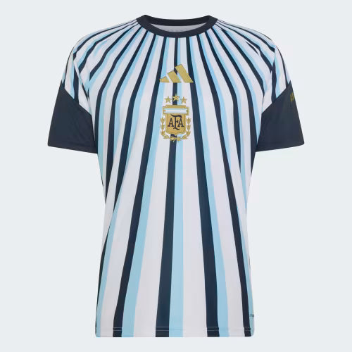 Argentina Pré Jogo 26/27 Masculino Torcedor Adidas - Branca e Azul