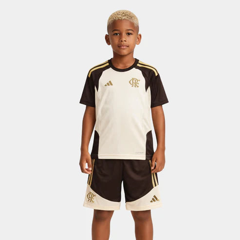 Kit Infantil Flamengo Treino 26/27 - Bege