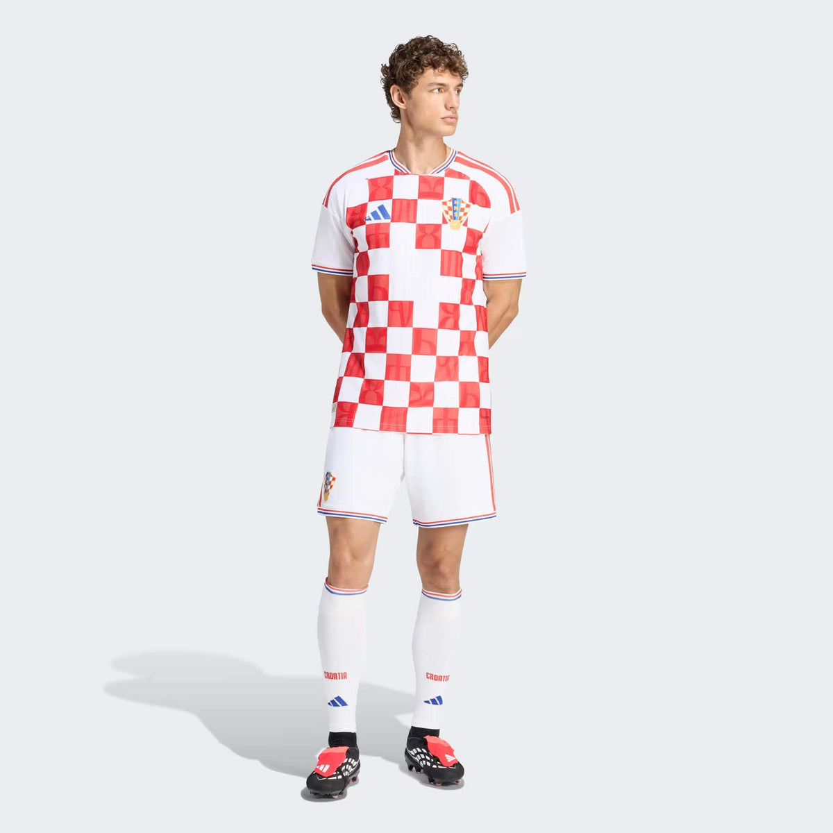 Cróacia Home 26/27 Masculino Torcedor Adidas - Branca e Vermelha