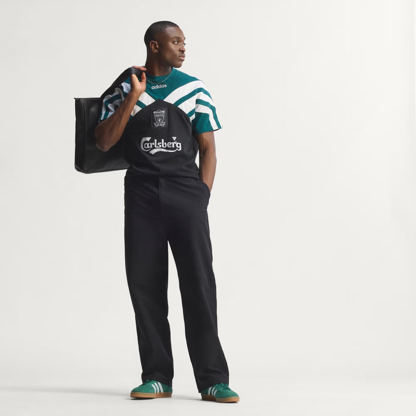 Liverpool Third Retrô 95 Adidas - Preto e Verde