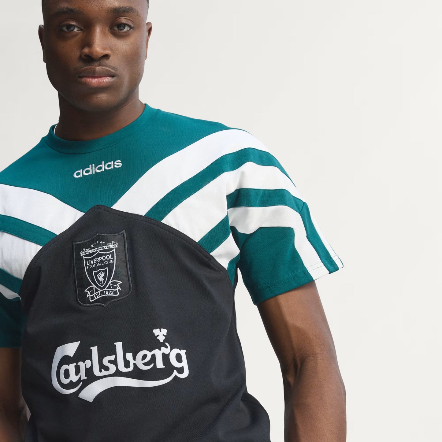 Liverpool Third Retrô 95 Adidas - Preto e Verde
