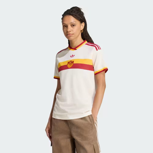Roma Away 26/27 Feminina Adidas - Branco