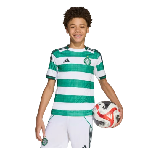 Kit Infantil Celtic Home 25/26 - Branco e Verde