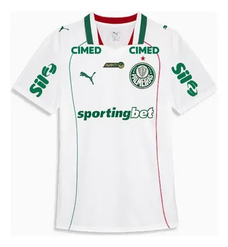 Palmeiras Away 26/27 Torcedor Com Patrocínios Puma - Branca