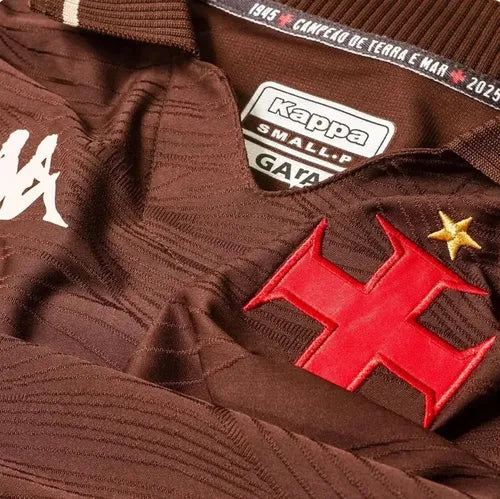Vasco Third 25/26 Torcedor Kappa Masculino - Marrom