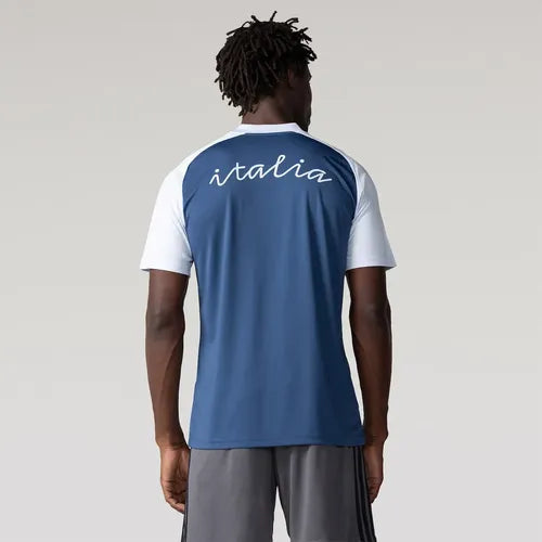 Itália Pré Jogo 26/27 Masculino Torcedor Adidas - Azul e Branca
