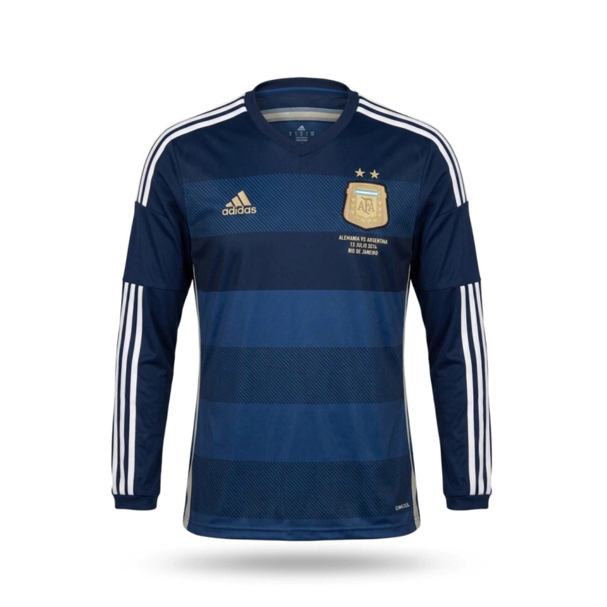 Argentina Retro Away 2014 Manga Longa - Azul